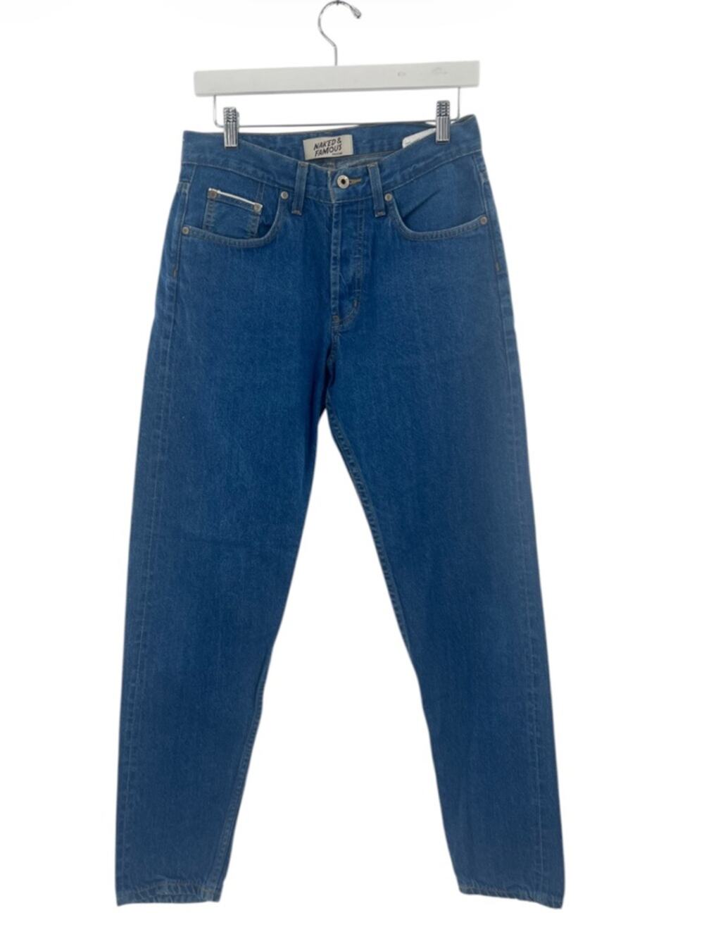 Naked‎ & Famous Easy Guy clear blue Selvedge Jeans Sz 29
